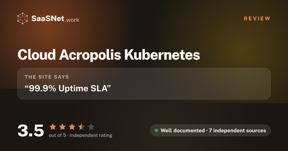 saasnet.work — Cloud Acropolis Kubernetes is a managed Kubernetes service offering dedicated vCPU, NVMe…
